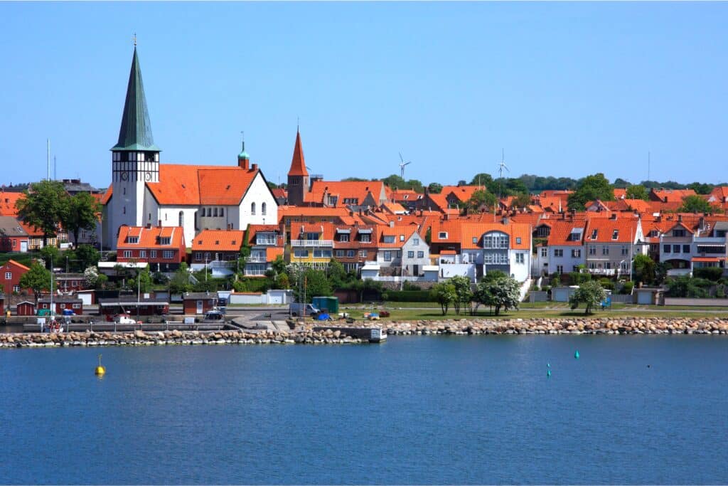 Rønne - widok na miasto
